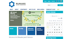 Desktop Screenshot of milwaukeejewish.org