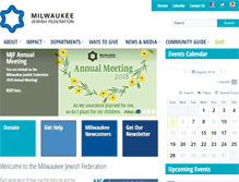 Tablet Screenshot of milwaukeejewish.org